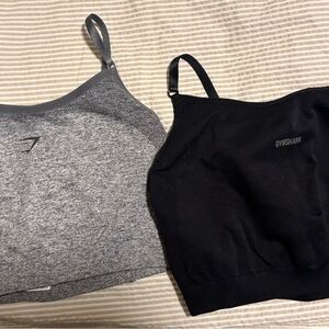 Gymshark Women's Gray and Black Sports Bras